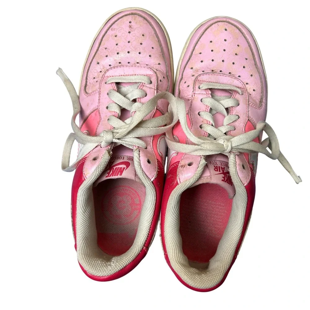 Nike Air Force 1 Low Pink Red White Sneakers Shoes‎